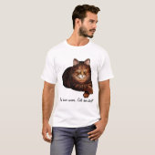 Slaapbruin Shirt met kat (Voorkant volledig)