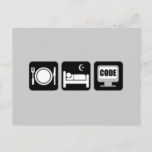 slaapcode briefkaart