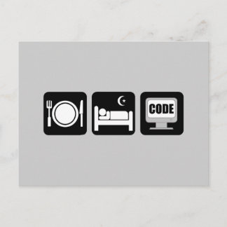 slaapcode briefkaart