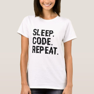 Slaapcode Herhalen T-shirt