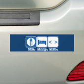 slaapcode (html) bumpersticker (Op auto)