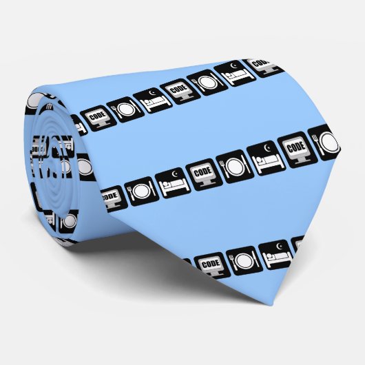 slaapcode stropdas (Opgerold)