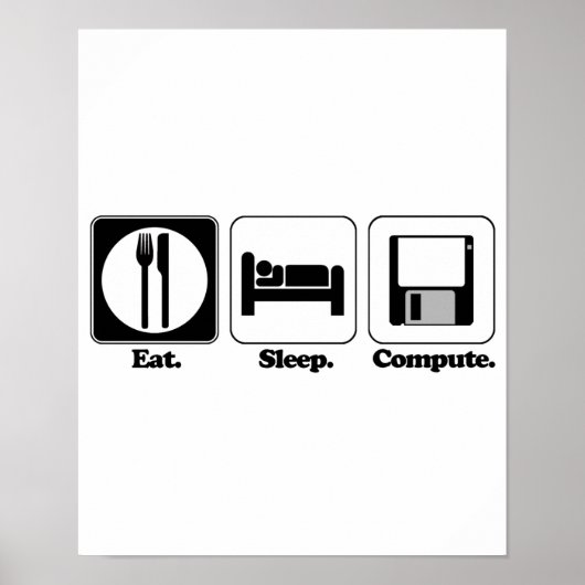 slaapcomputer poster (Voorkant)