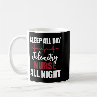 Slaapdag Telemetry Verpleegster Nacht Grappig Shir Koffiemok