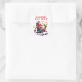 Slaapdag Vierkante Sticker (Tas)