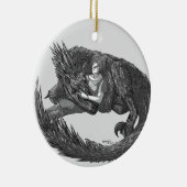 Slaapdinosaurus Keramisch Ornament (Rechts)