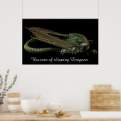 Slaapdraak Poster (Keuken)