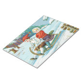 Slaapdruk met kerstmis notitieblok (Schuin)