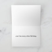 Slaapduif Funny Custom Verjaardag Kaart (Binnen)