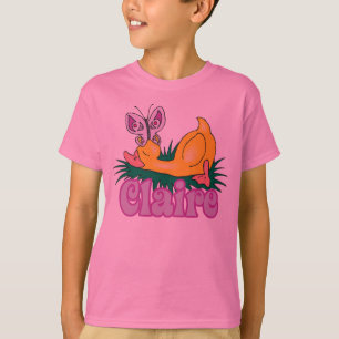 slaapeend met vlinder t-shirt