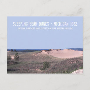 Slaapend Beer Dunes Michigan Briefkaart