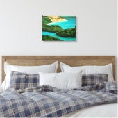 Slaapend Beer Dunes - Michigan Wrapped Canvas (Insitu (Slaapkamer))