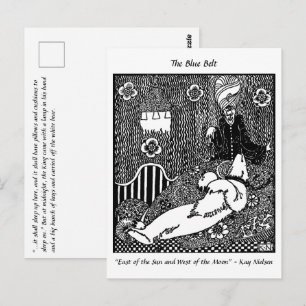 Slaapend beer en koning van de tekening van Arabi Briefkaart