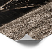 Slaapend Beer Rustisch Cabine Decor Brown Landscap Poster (Hoek)