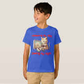 "Slaapend-by-Day Gaming by Night" Cat Video Game T-shirt (Voorkant volledig)