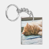 Slaapend gember sleutelhanger (Voorkant Links)