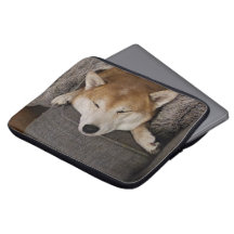 Slaapend Hoesje met Shiba Inu-laptop