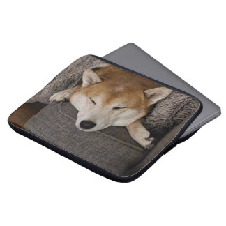 Slaapend Hoesje met Shiba Inu-laptop Laptop Sleeve