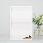 Slaapend Kat Briefpapier (Staand voorkant)