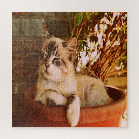 Slaapend Kat comprimeren Legpuzzel (Verticaal)