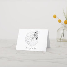 Slaapend Kat Note Kaart