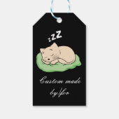 Slaapend Kat Thunder_Cove Cadeaulabel (Achterkant)