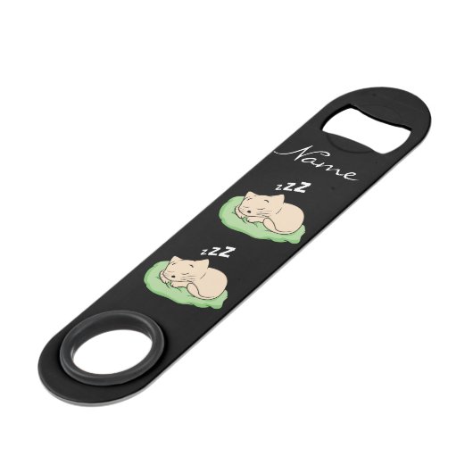 Slaapend Kat Thunder_Cove Speed Flessenopener (Voorkant Gekanteld)