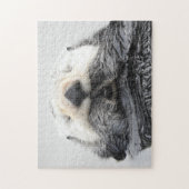 Slaapend Zee Otter Legpuzzel (Verticaal)