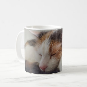 Slaapende Calico Cat Koffiemok