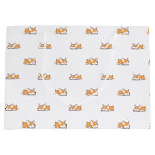 Slaapende Corgi Groot Cadeauzakje (Voorkant)