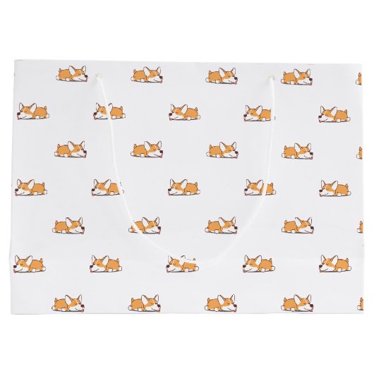 Slaapende Corgi Groot Cadeauzakje (Achterkant)