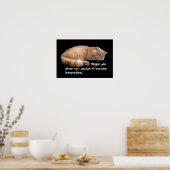 Slaapende Ginger Cat Funny Wake' Quote Poster (Keuken)