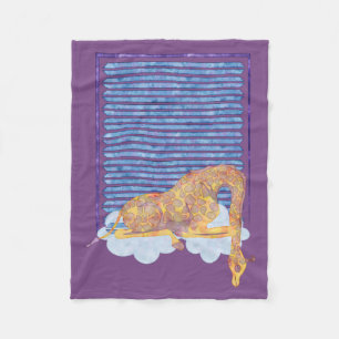 Slaapende Giraffe Baby Blanket Fleece Deken