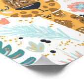 Slaapende Giraffe Nursery Art Poster (Hoek)