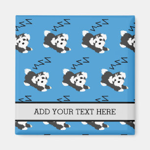 Slaapende Havanese Dog Animals Lover ZZZZ Pet Owne Magneet