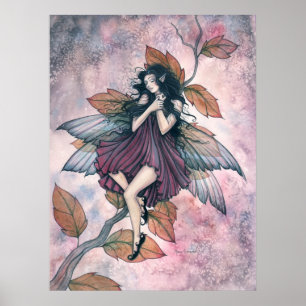 Slaapende Herfstfee Poster van Molly Harrison