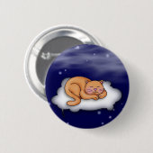 Slaapende Kat Button (Voorkant /achterkant)