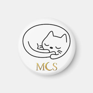 Slaapende kat Felix Calypso's hartmagneet Magneet