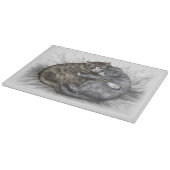 Slaapende katten snijplank (Hoek)