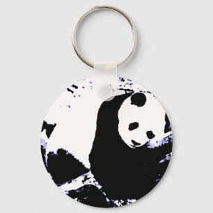 Slaapende Panda Sleutelhanger