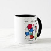Slaapende pillen-medicatie mok (Voorkant rechts)