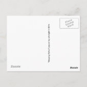 Slaapende Python Pop Art Post Card (blauw) Briefkaart (Achterkant)