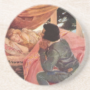 Slaapende Schoonheid door Jessie Willcox Smith Zandsteen Onderzetter