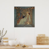 Slaapende schoonheid van Heinrich Vogeler. Poster (Keuken)