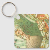 Slaapende schoonheidsprinses,  feillade sleutelhanger (Voorkant)