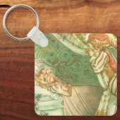 Slaapende schoonheidsprinses,  feillade sleutelhanger (Voorkant)