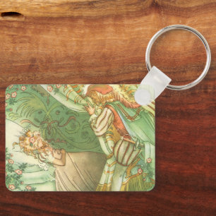 Slaapende schoonheidsprinses,  feillade sleutelhanger