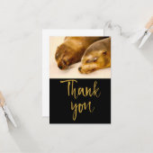 Slaapende Zee Lons Dank u Kaart (Voorkant / Achterkant in situ)