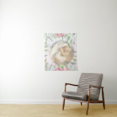 Slaapengel met vleugels wandkleed (In situ)