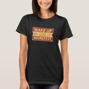Slaapfeest Grappige Conferentie School Collega Baa T-shirt
